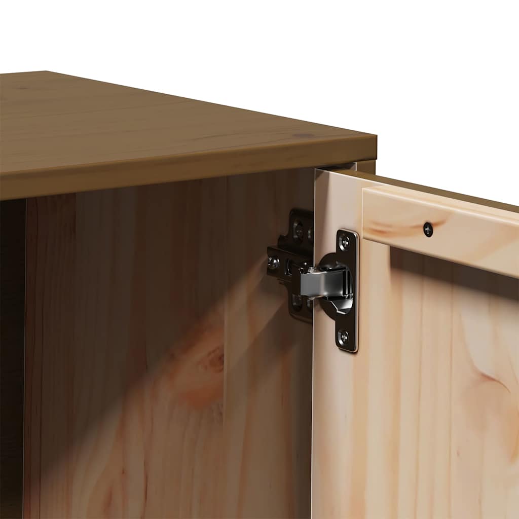 TV Cabinet Honey Brown 80x34x40 cm Solid Wood Pine
