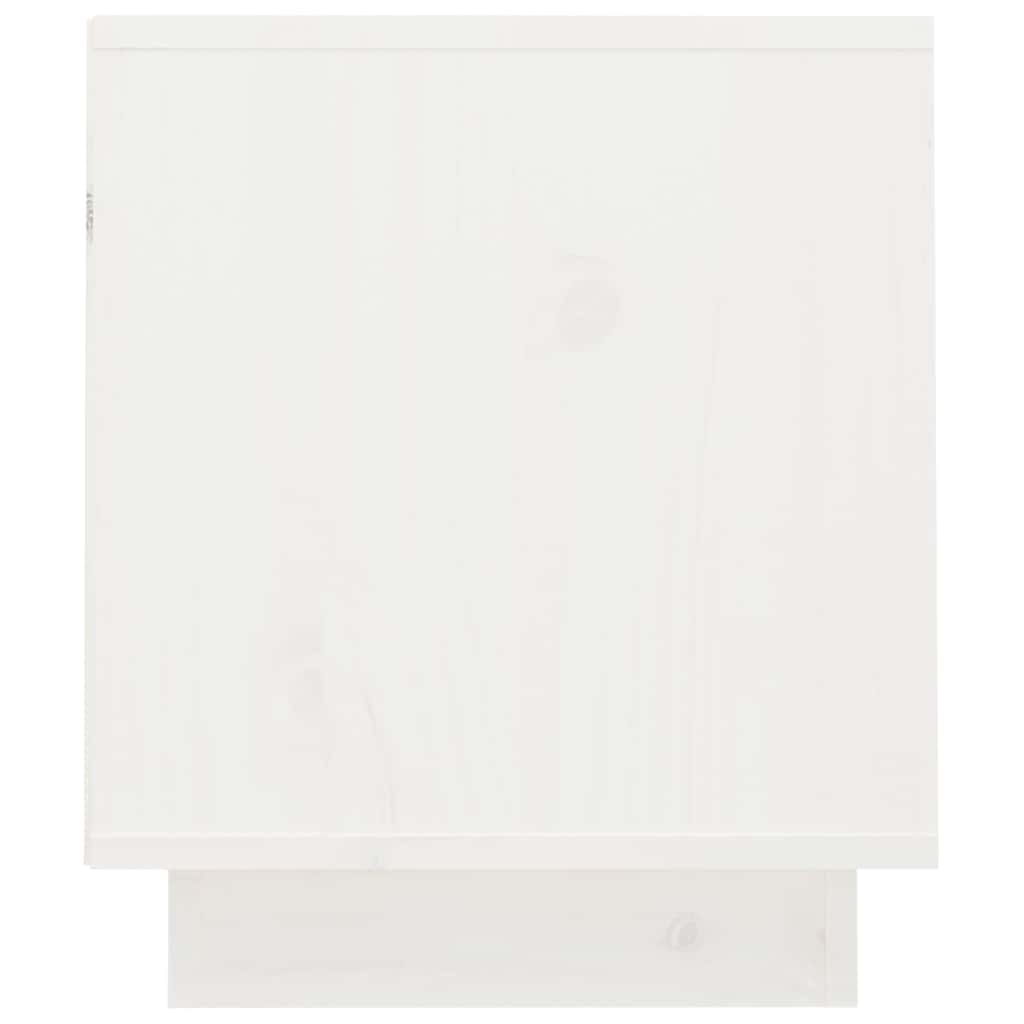 818236 vidaXL TV Cabinet White 70x34x40 cm Solid Wood Pine