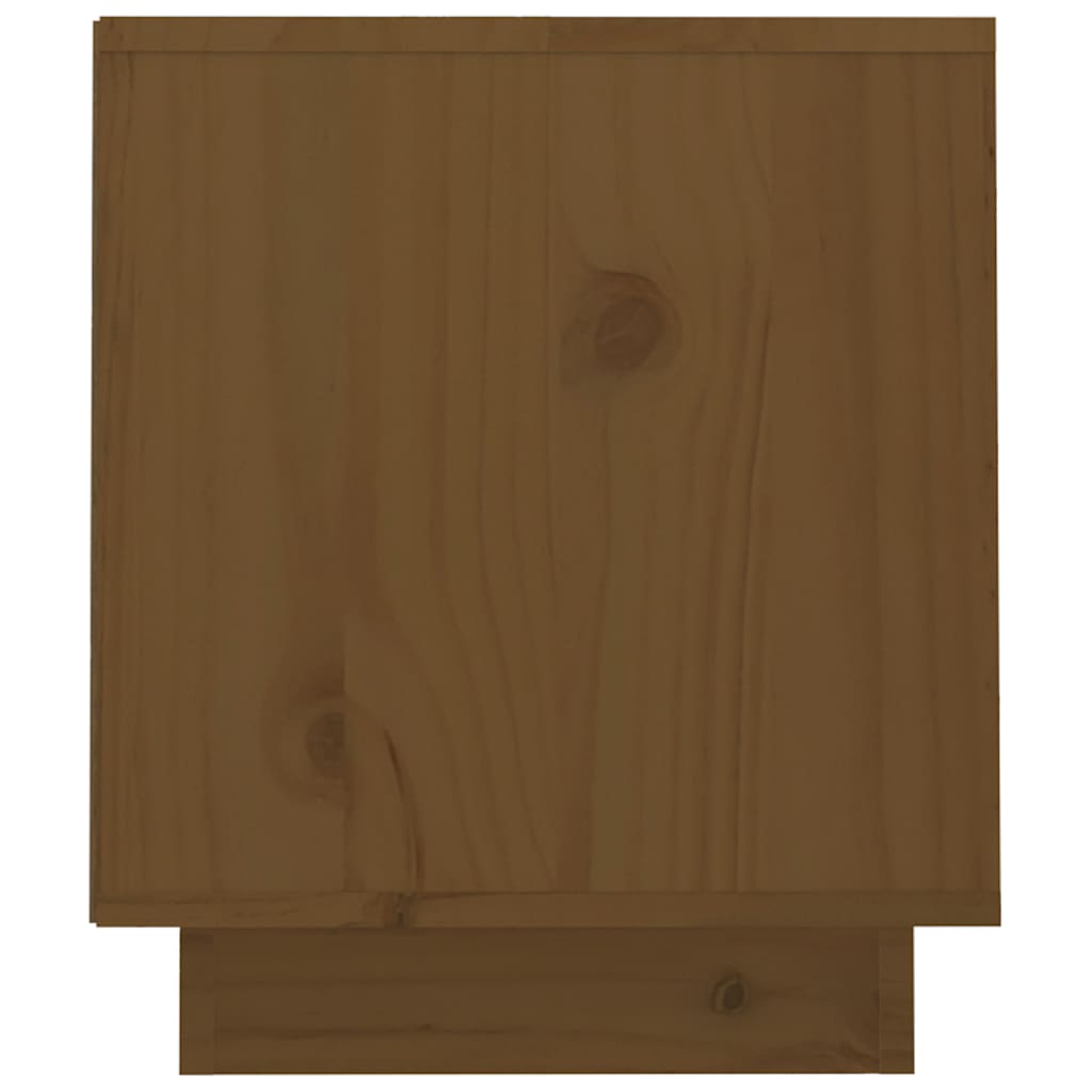 818238 vidaXL TV Cabinet Honey Brown 70x34x40 cm Solid Wood Pine