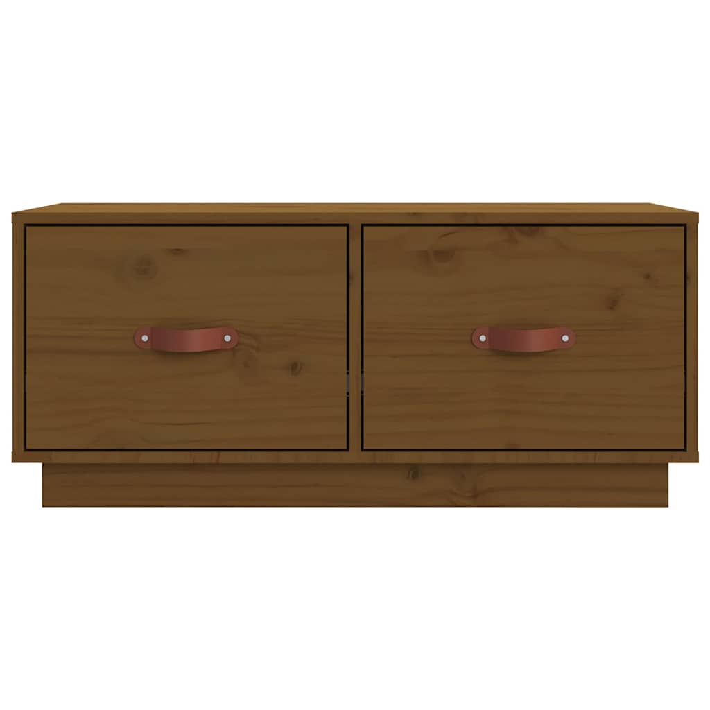 818243 vidaXL TV Cabinet Honey Brown 80x34x35 cm Solid Wood Pine