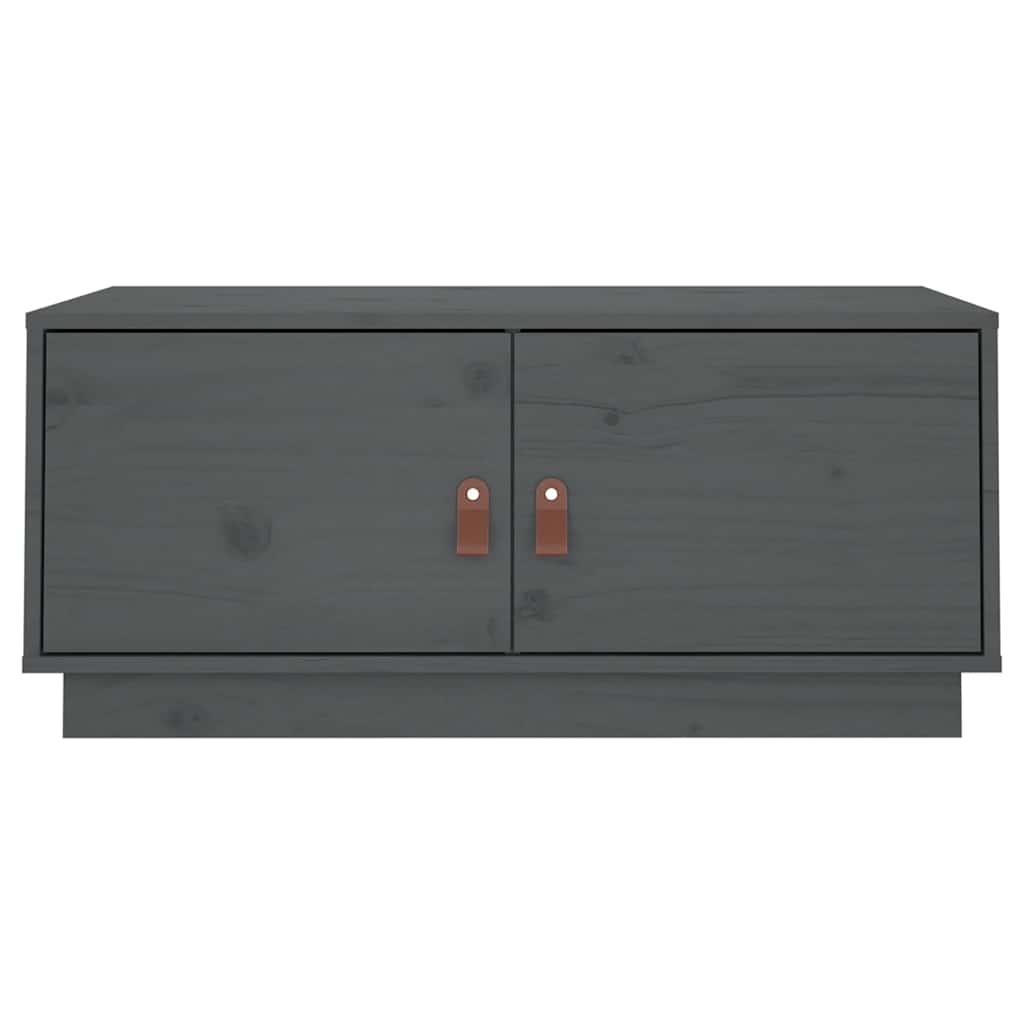 Coffee Table Grey 80x50x35 cm Solid Wood Pine