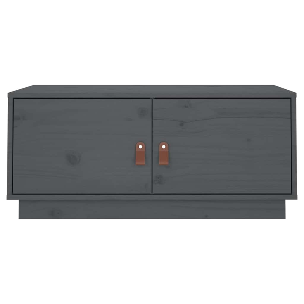 818252 vidaXL Coffee Table Grey 80x50x35 cm Solid Wood Pine