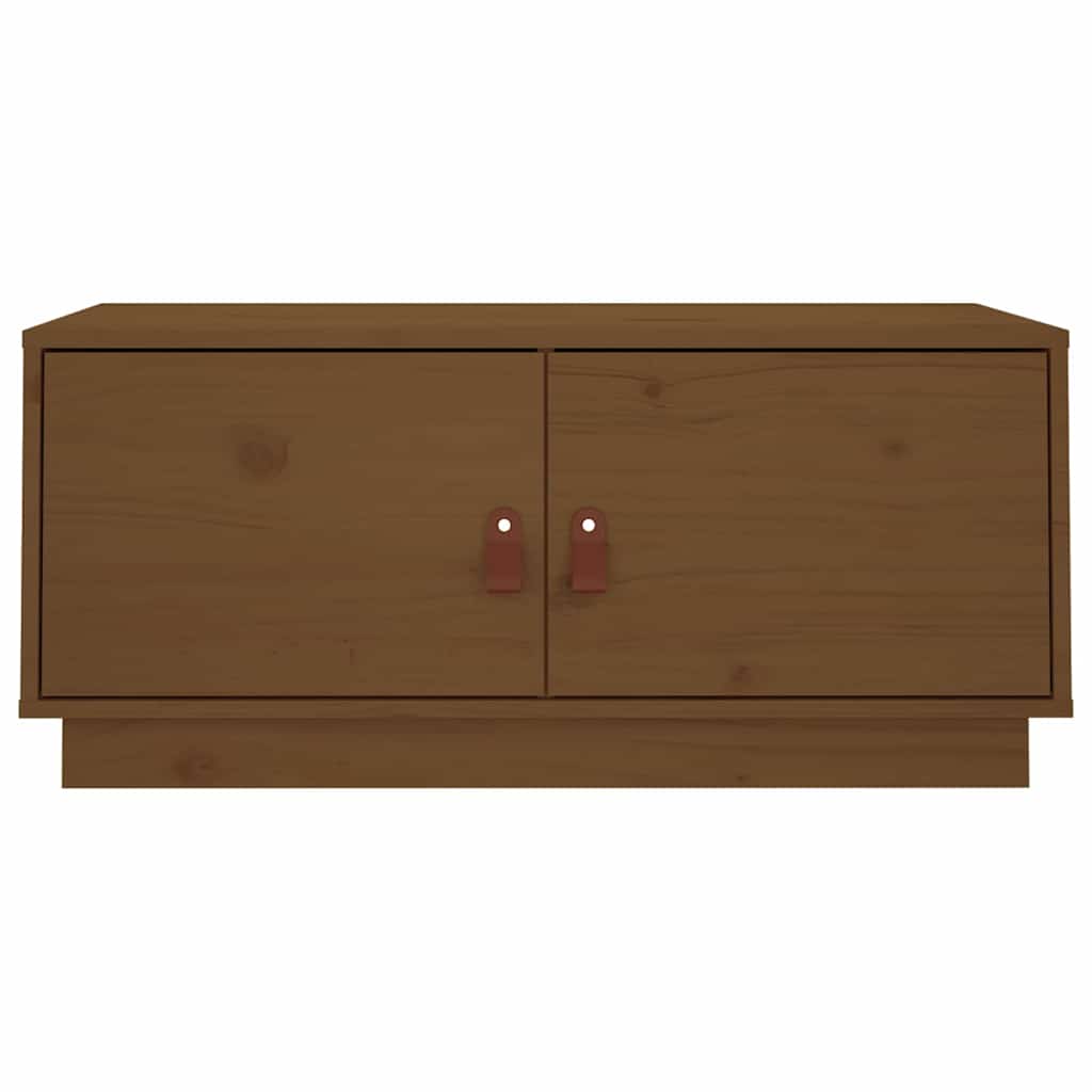 818253 vidaXL Coffee Table Honey Brown 80x50x35 cm Solid Wood Pine
