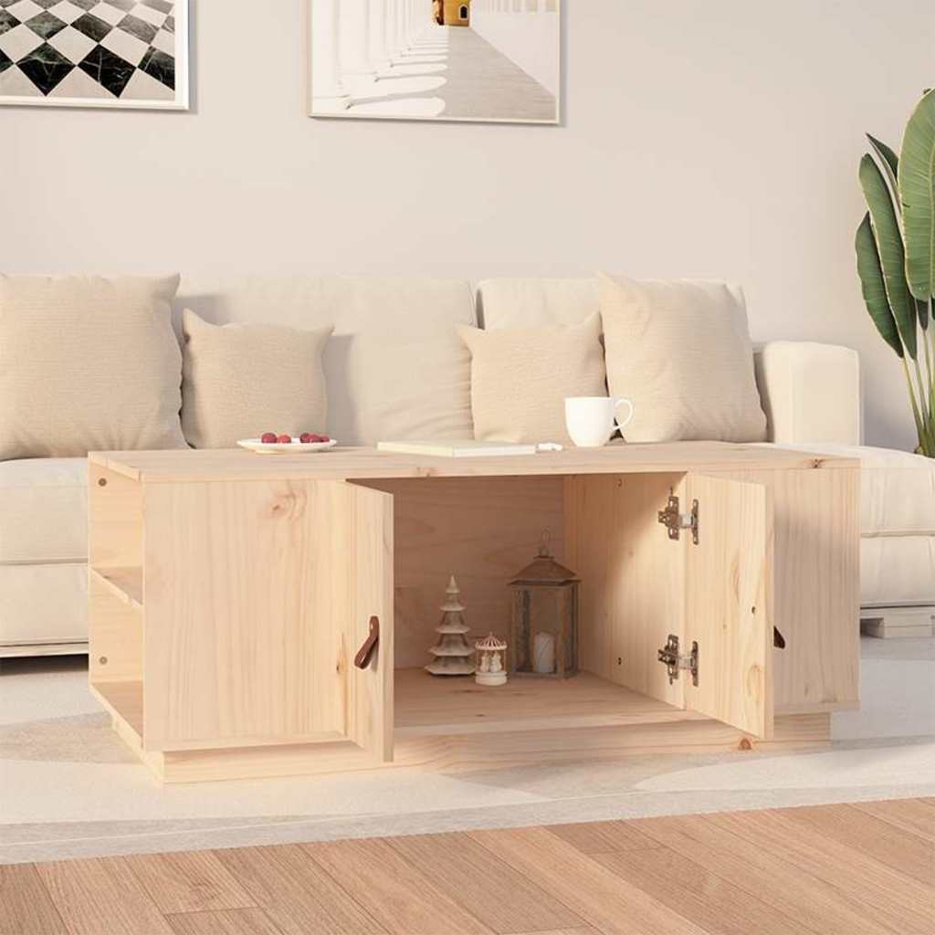 818255 vidaXL Coffee Table 100x50x41 cm Solid Wood Pine