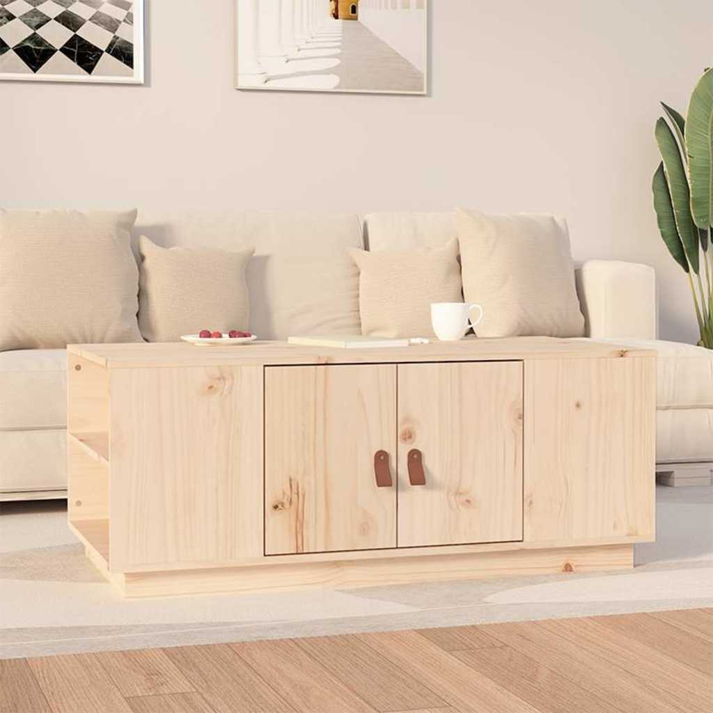 818255 vidaXL Coffee Table 100x50x41 cm Solid Wood Pine