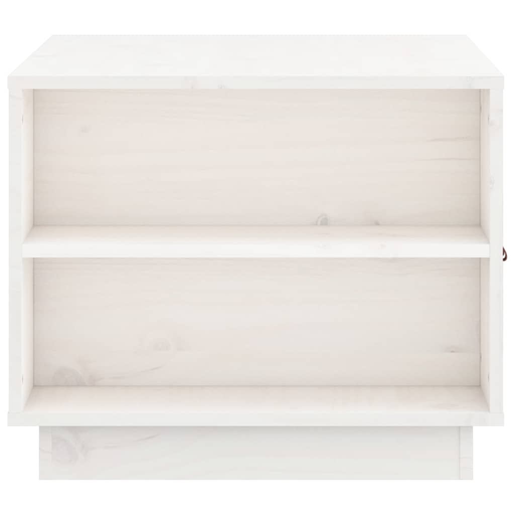 818256 vidaXL Coffee Table White 100x50x41 cm Solid Wood Pine