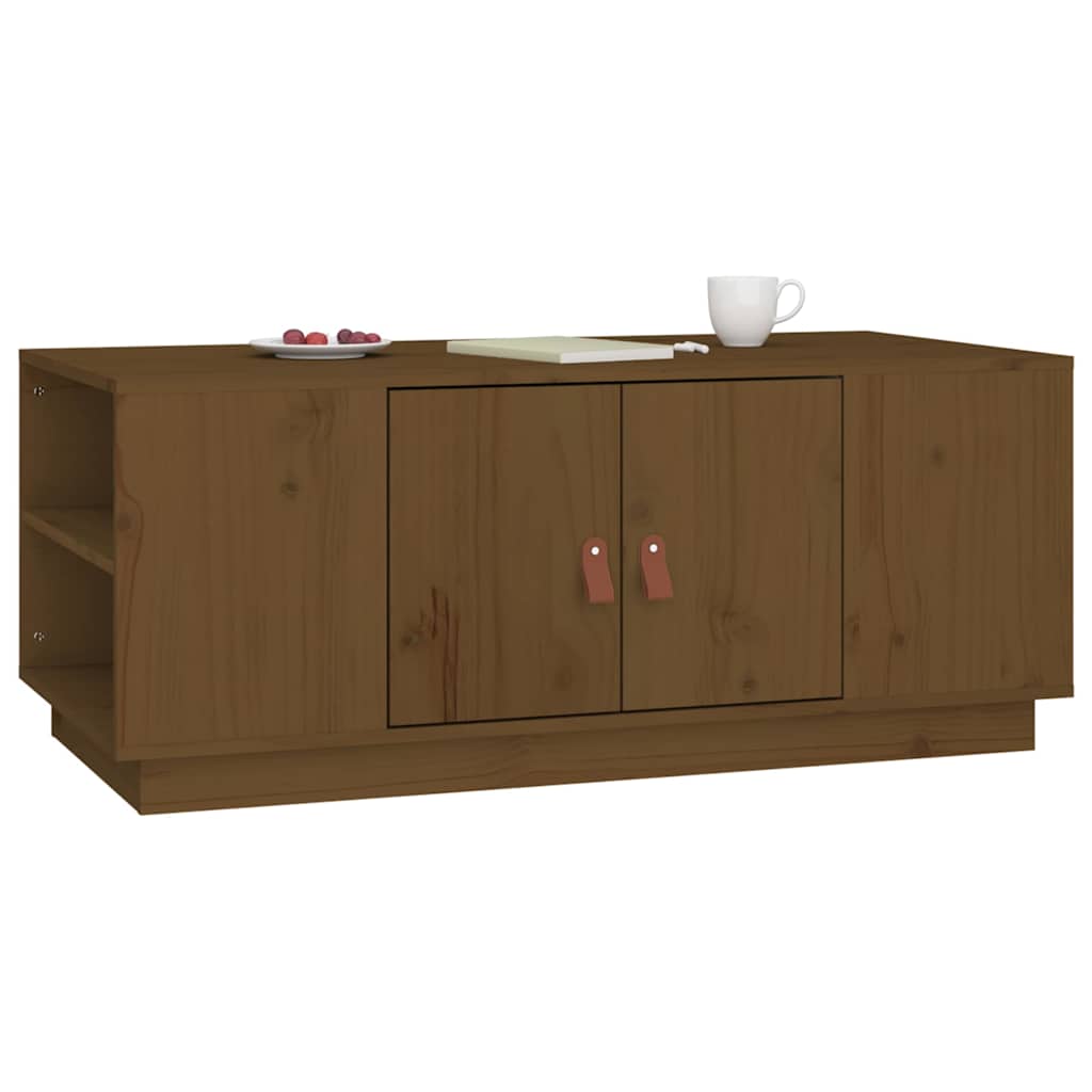 818258 vidaXL Coffee Table Honey Brown 100x50x41 cm Solid Wood Pine