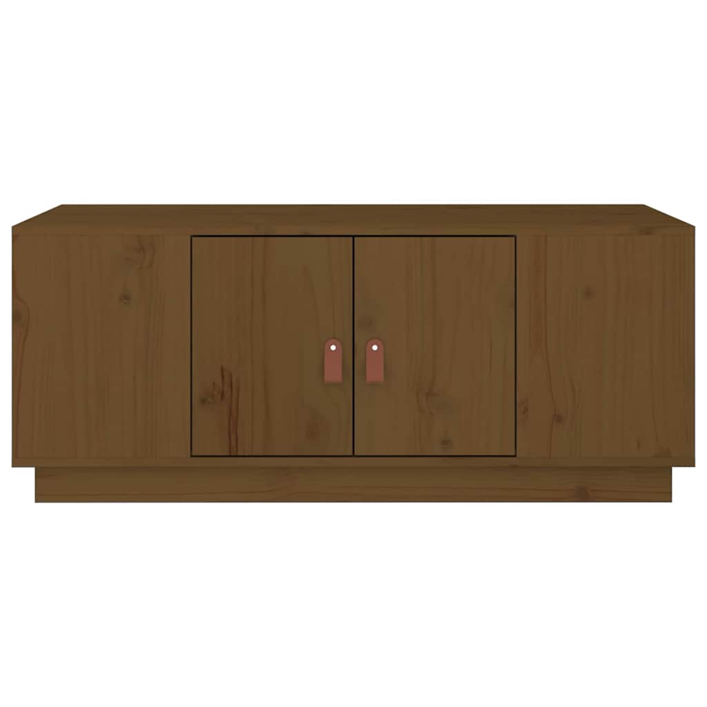818258 vidaXL Coffee Table Honey Brown 100x50x41 cm Solid Wood Pine