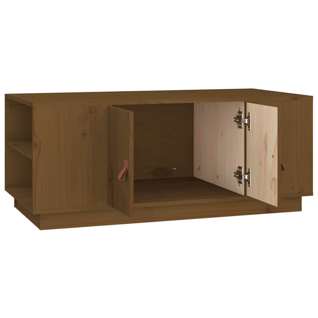 818258 vidaXL Coffee Table Honey Brown 100x50x41 cm Solid Wood Pine