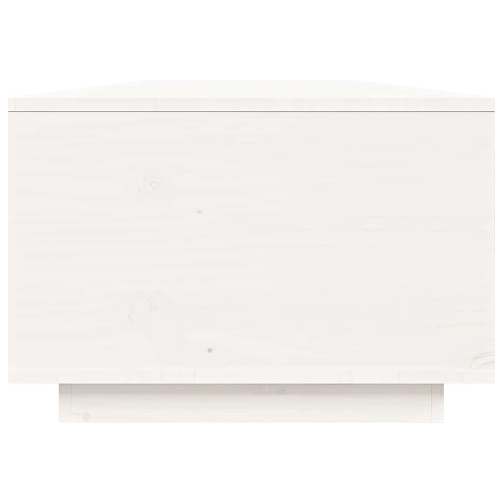 818261 vidaXL Coffee Table White 80x50x35,5 cm Solid Wood Pine
