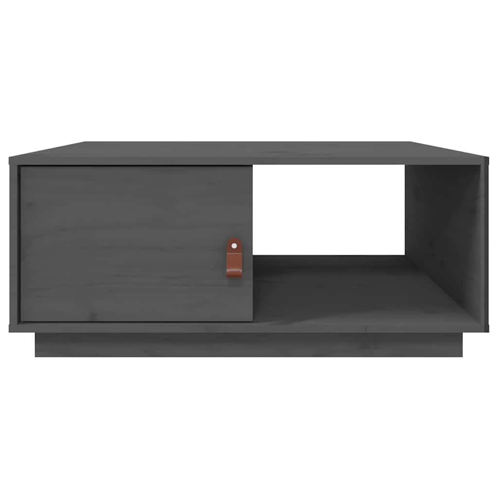 818262 vidaXL Coffee Table Grey 80x50x35,5 cm Solid Wood Pine