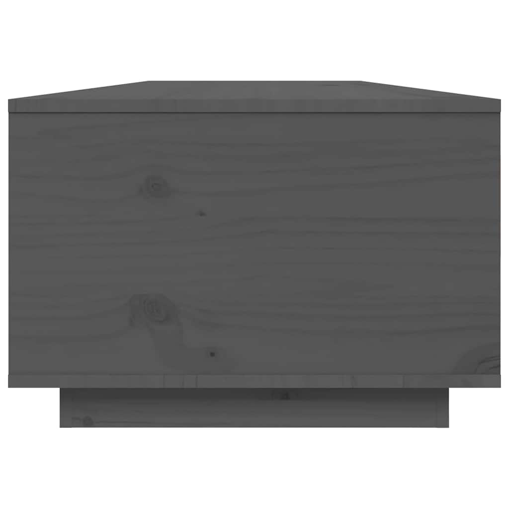 818262 vidaXL Coffee Table Grey 80x50x35,5 cm Solid Wood Pine
