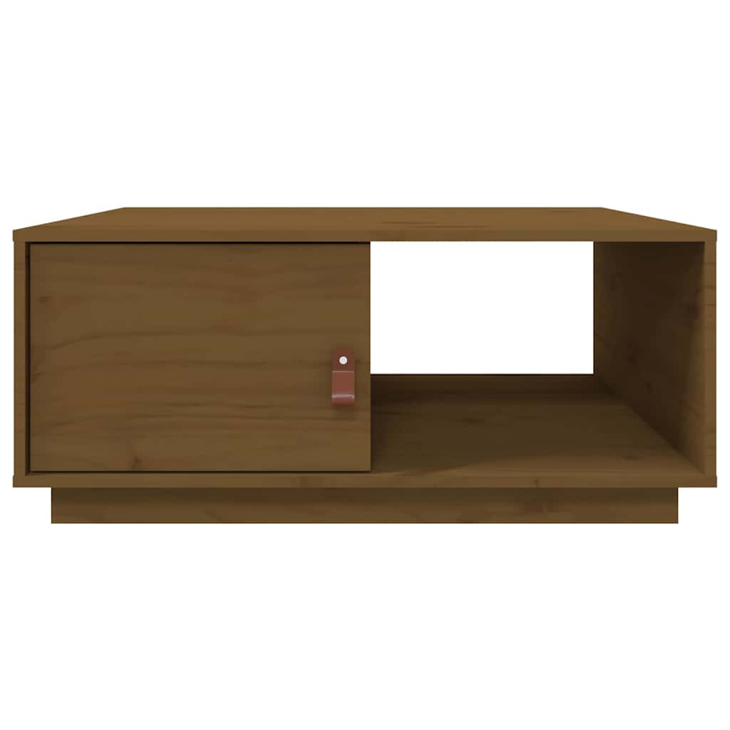 818263 vidaXL Coffee Table Honey Brown 80x50x35,5 cm Solid Wood Pine