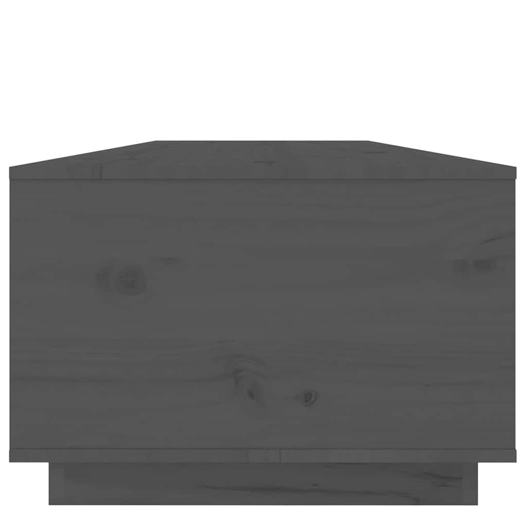 Coffee Table Grey 100x50x35 cm Solid Wood Pine