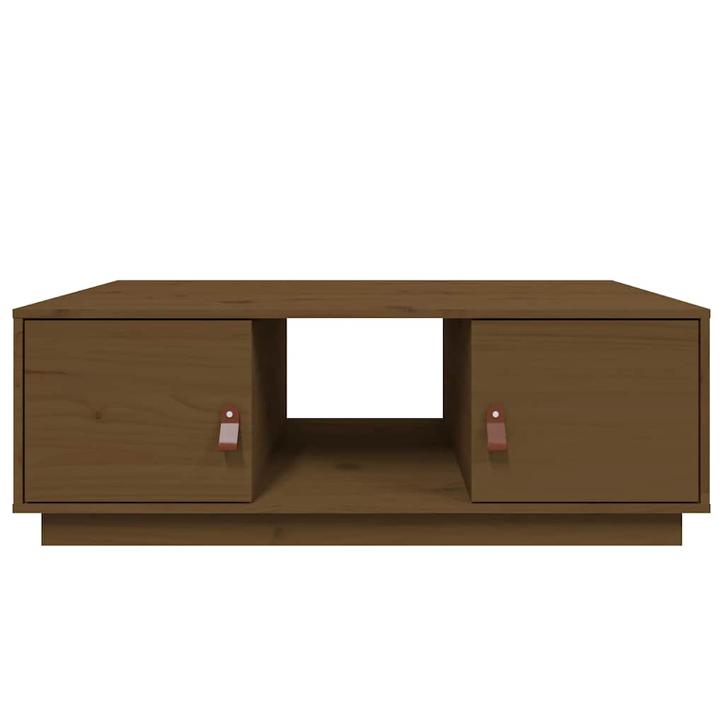 Coffee Table Honey Brown 100x50x35 cm Solid Wood Pine