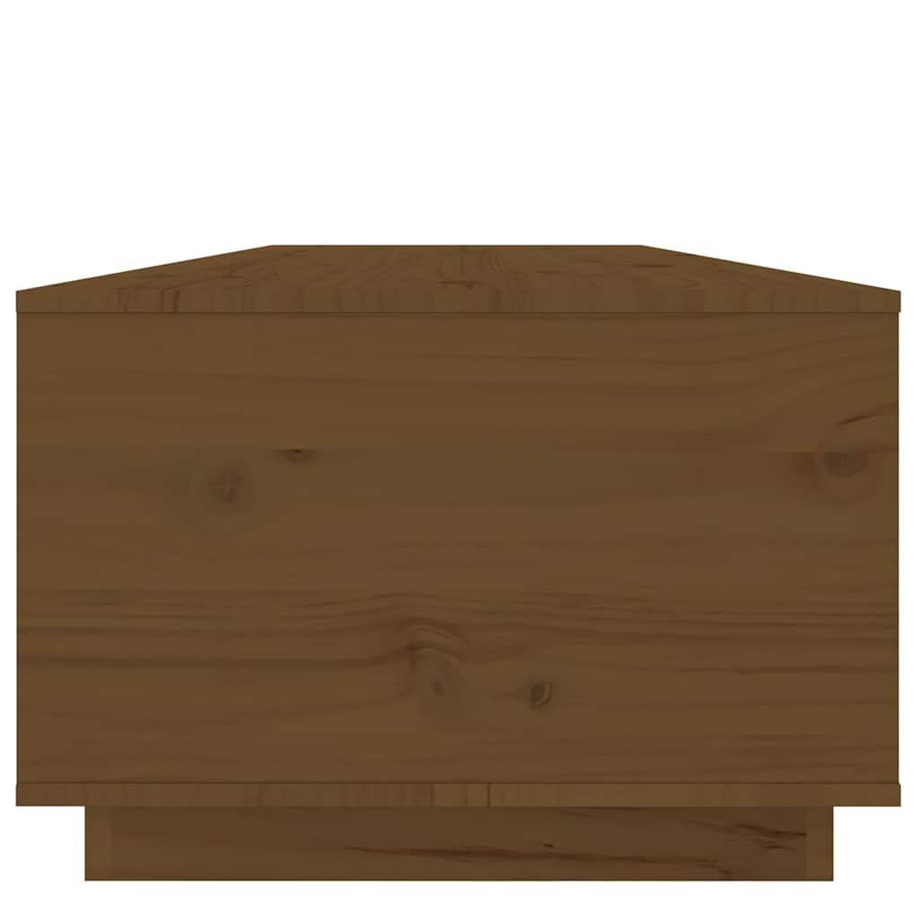 Coffee Table Honey Brown 100x50x35 cm Solid Wood Pine