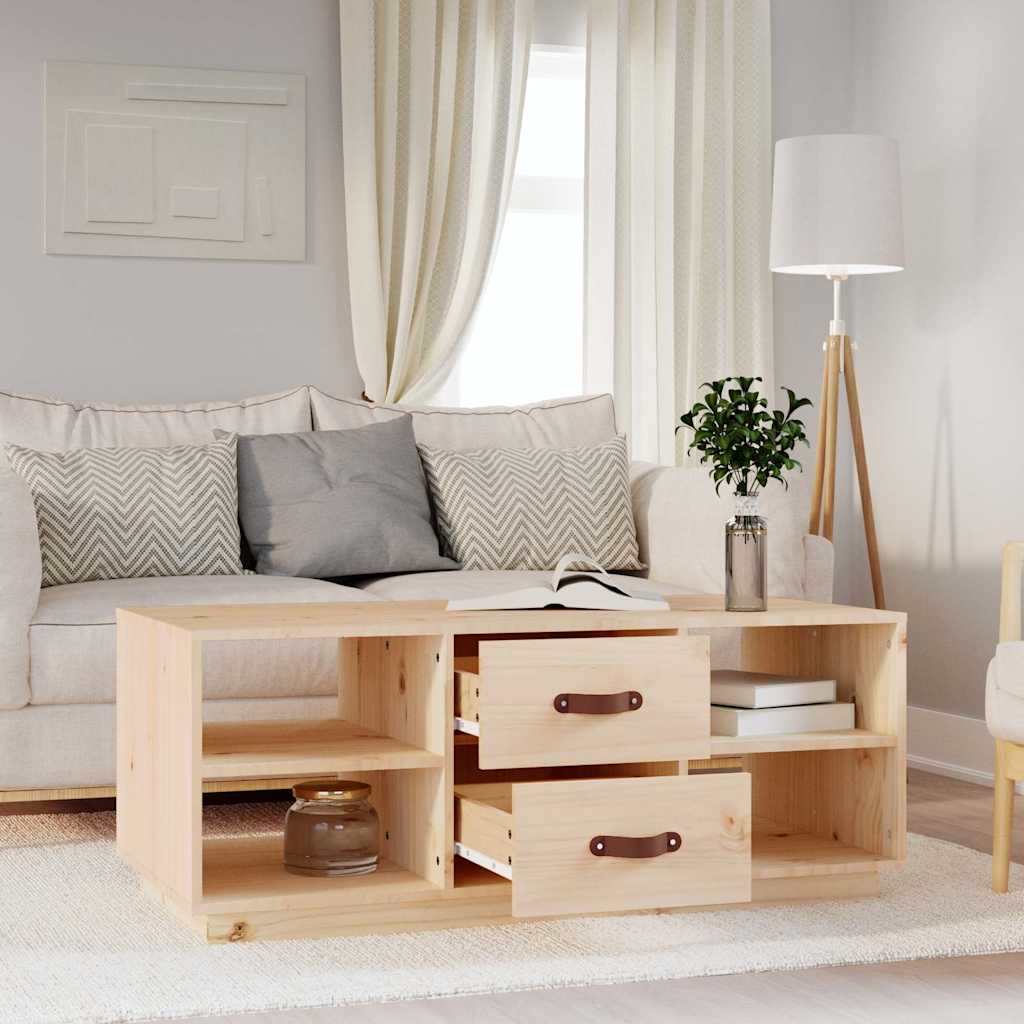 818270 vidaXL Coffee Table 100x50x41 cm Solid Wood Pine