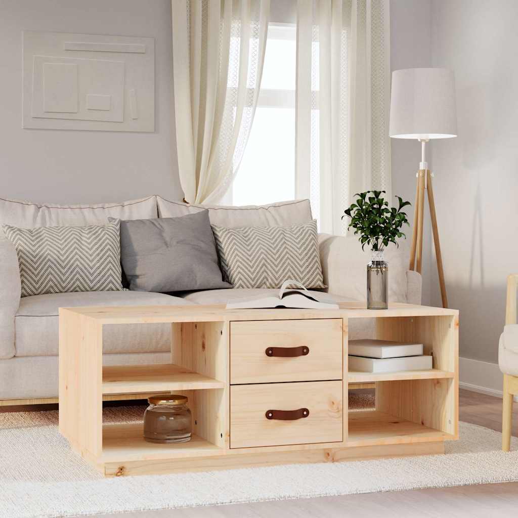 818270 vidaXL Coffee Table 100x50x41 cm Solid Wood Pine