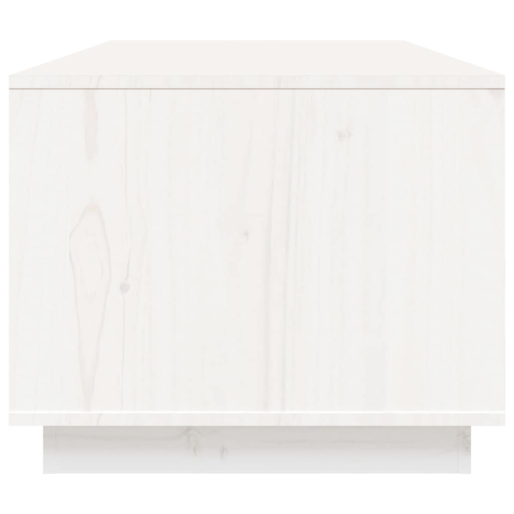 818271 vidaXL Coffee Table White 100x50x41 cm Solid Wood Pine