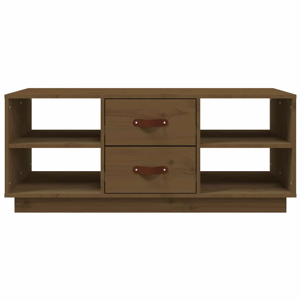 818273 vidaXL Coffee Table Honey Brown 100x50x41 cm Solid Wood Pine