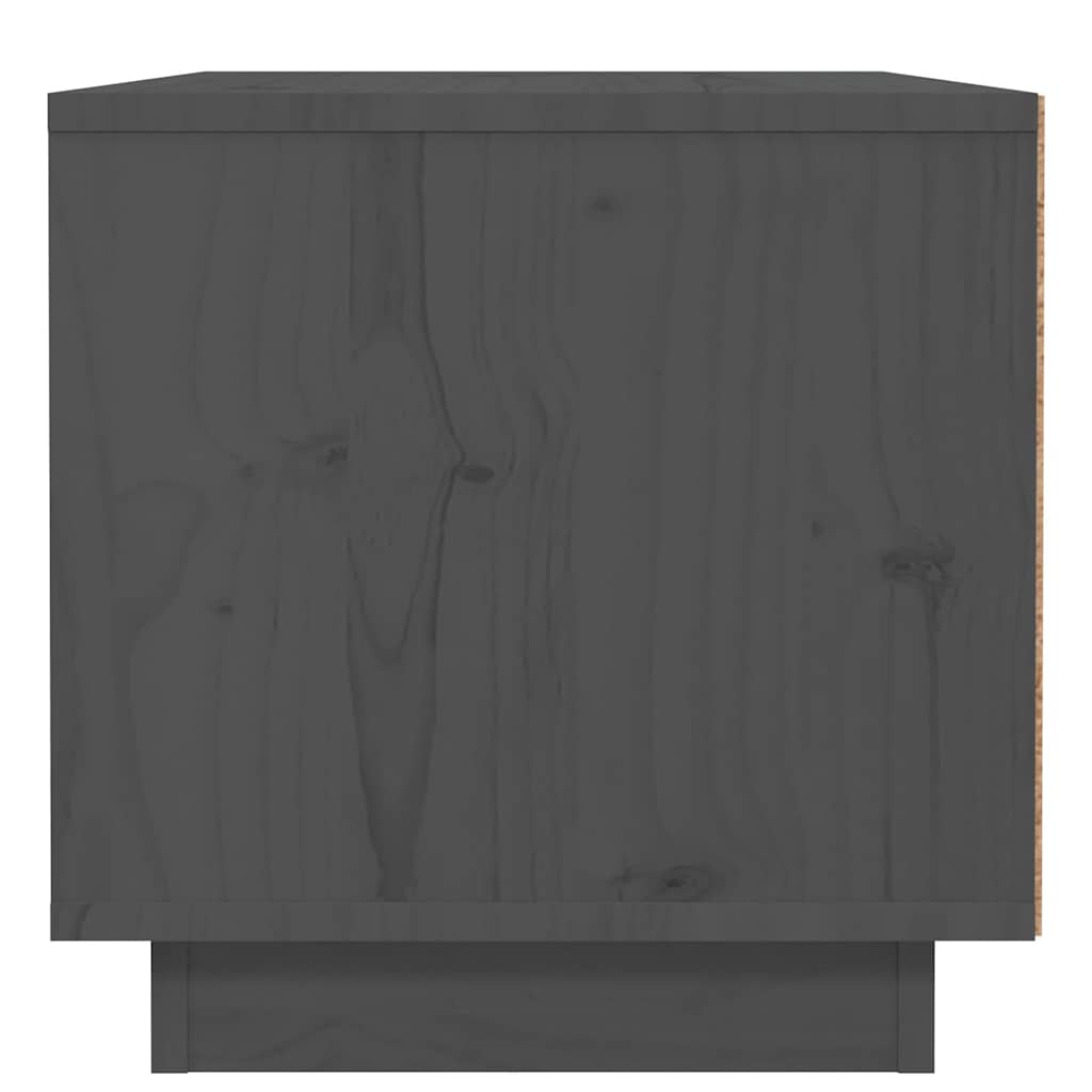 Bedside Cabinets 2 pcs Grey 40x34x35 cm Solid Wood Pine