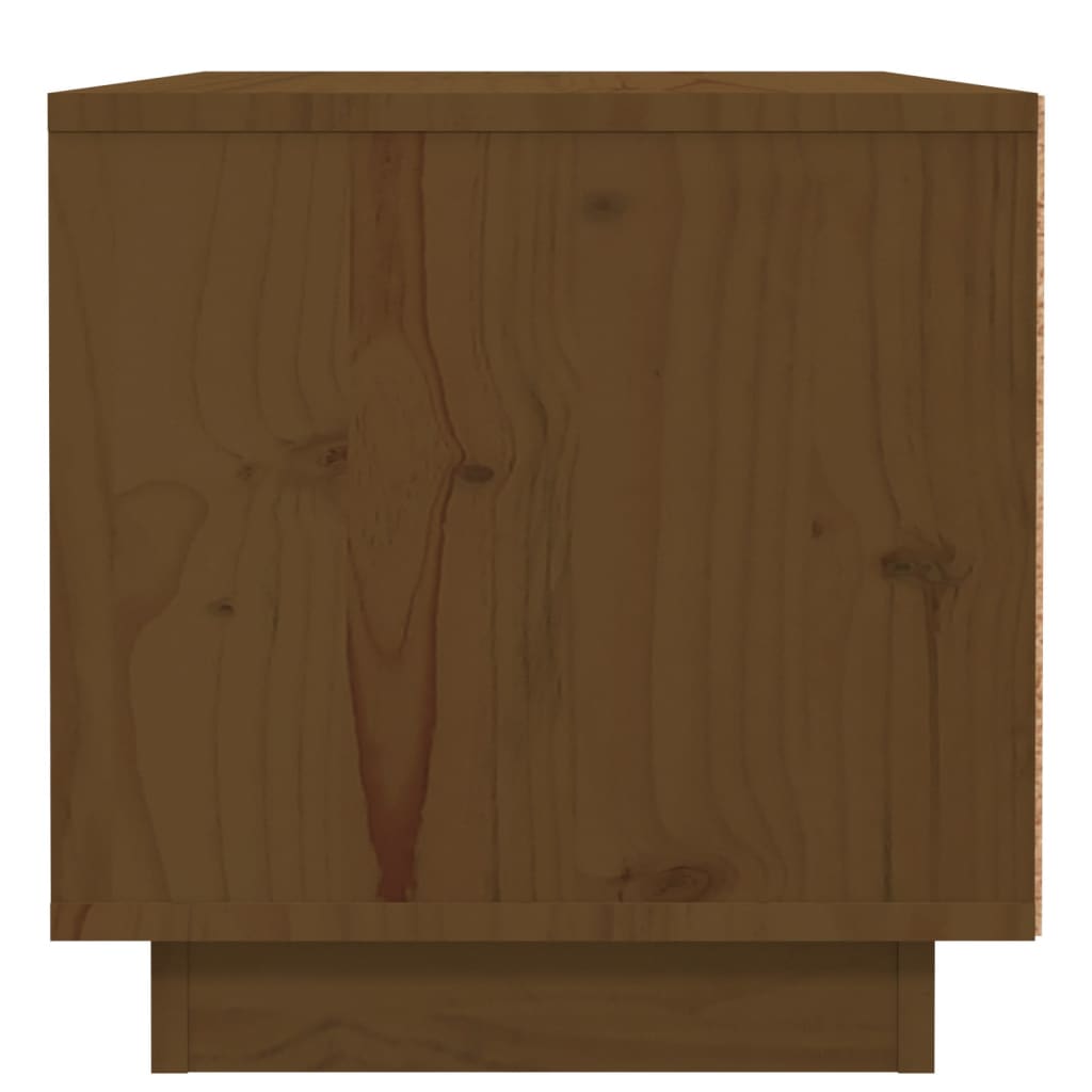 Bedside Cabinet Honey Brown 40x34x35 cm Solid Wood Pine