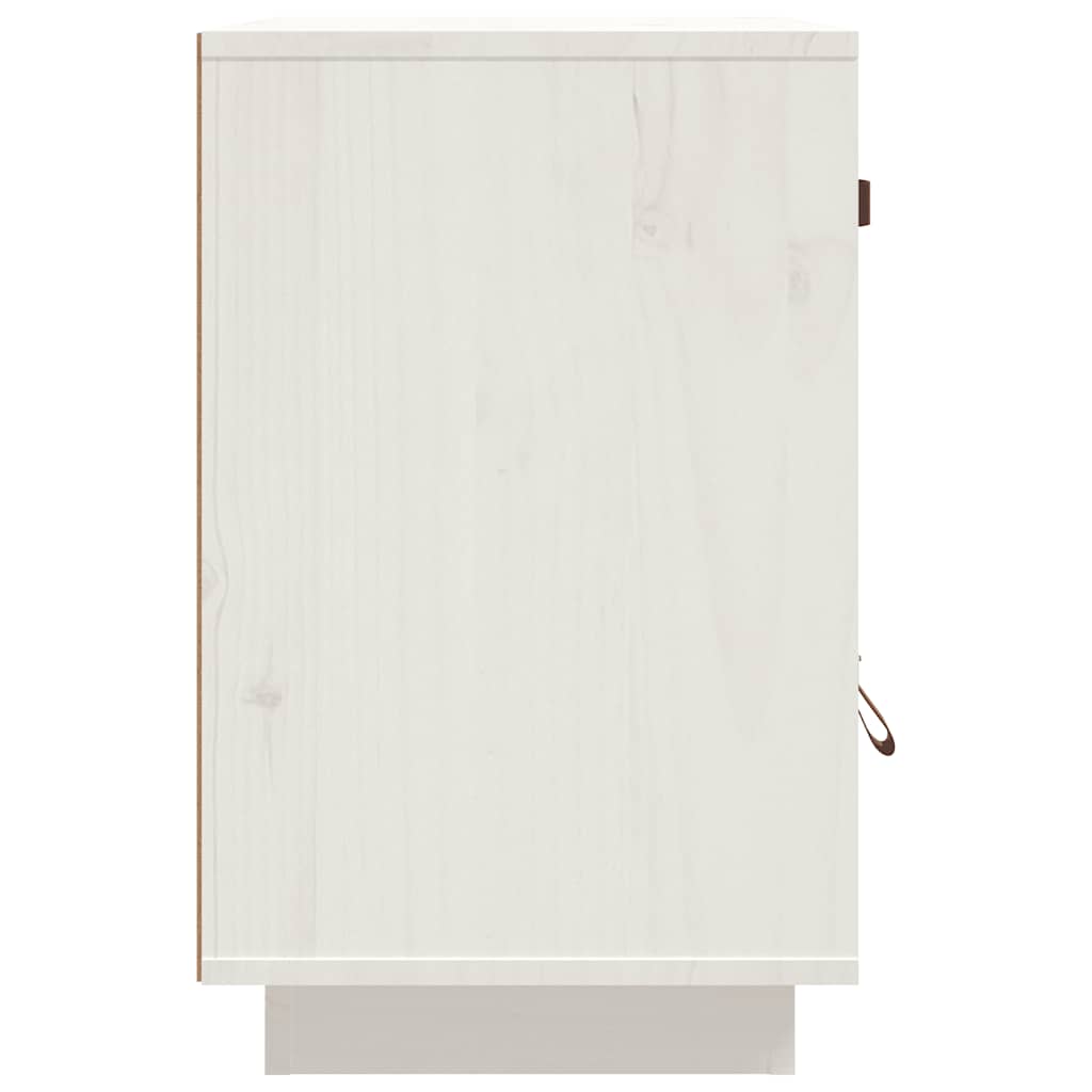Bedside Cabinets 2 pcs White 40x34x55 cm Solid Wood Pine