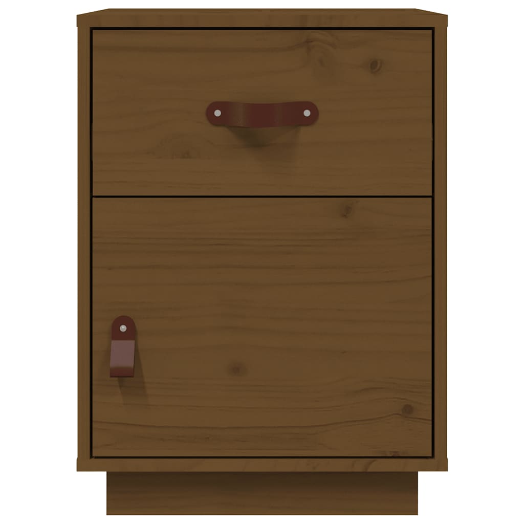 Bedside Cabinets 2 pcs Honey Brown 40x34x55 cm Solid Wood Pine