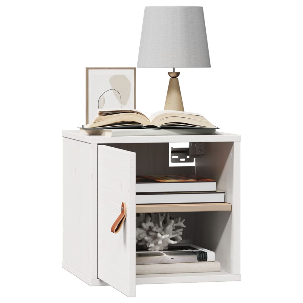 Wall Cabinets 2 pcs White 31.5x30x30 cm Solid Wood Pine
