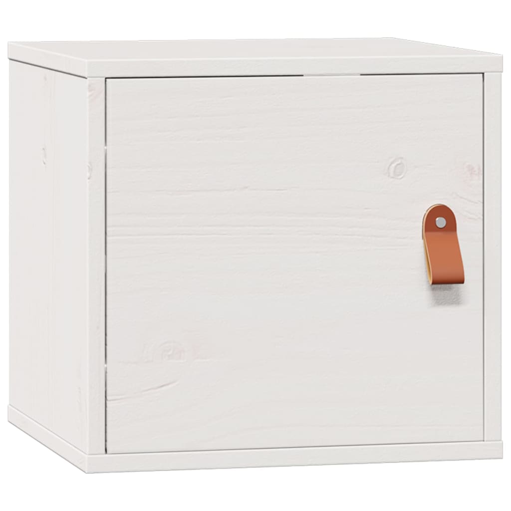 Wall Cabinets 2 pcs White 31.5x30x30 cm Solid Wood Pine