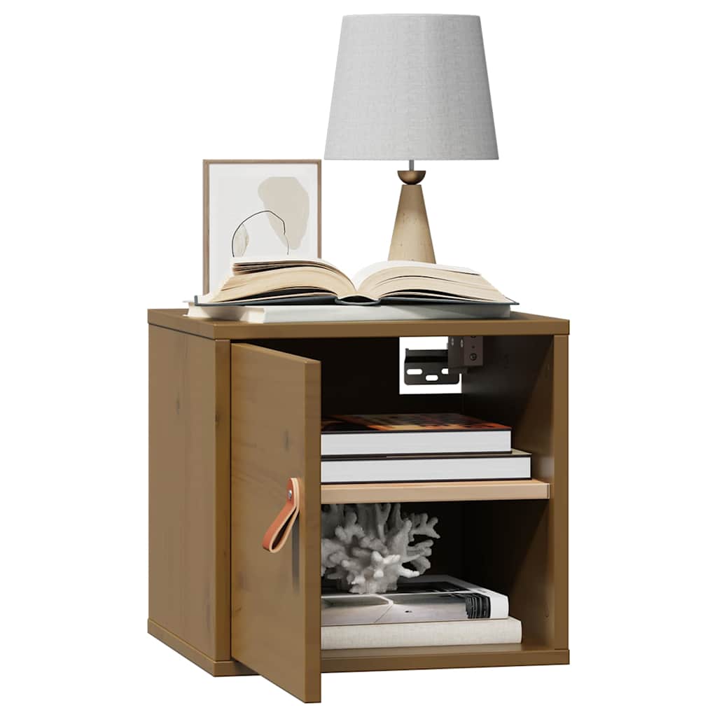 Wall Cabinets 2 pcs Honey Brown 31,5x30x30 cm Solid Wood Pine