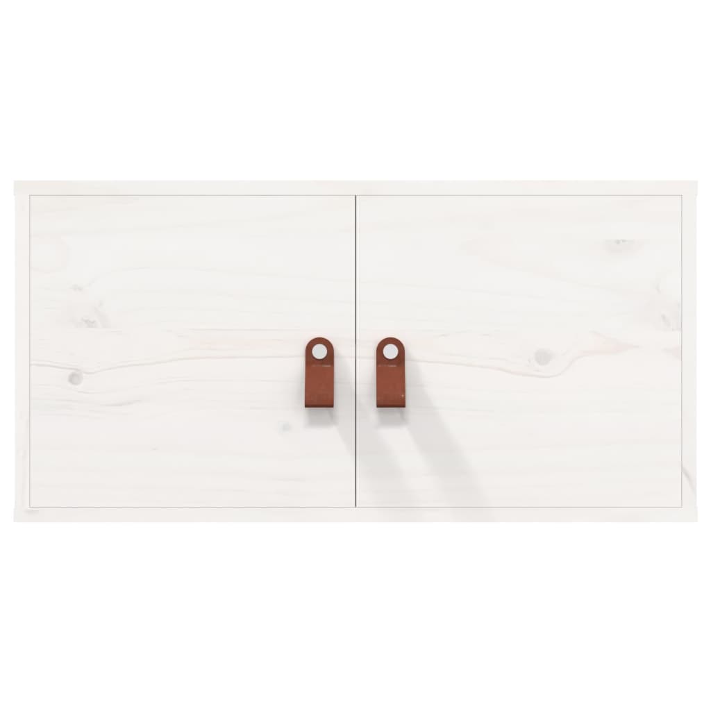 Wall Cabinet White 60x30x30 cm Solid Wood Pine