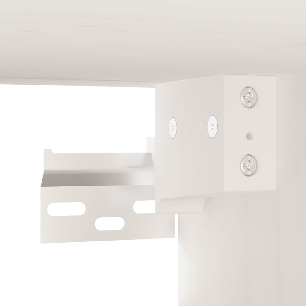 Wall Cabinets 2 pcs White 60x30x30 cm Solid Wood Pine