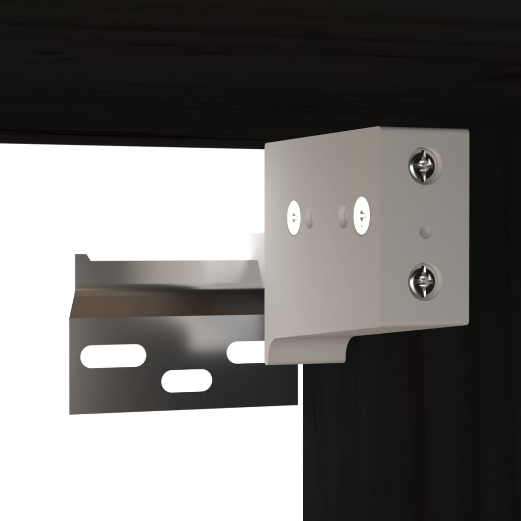 Wall Cabinet | Set of 2 | Black | Solid pinewood, engineered wood