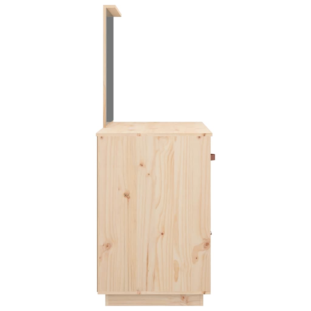 Cosmetic Desk 95x50x134 cm Solid Wood Pine