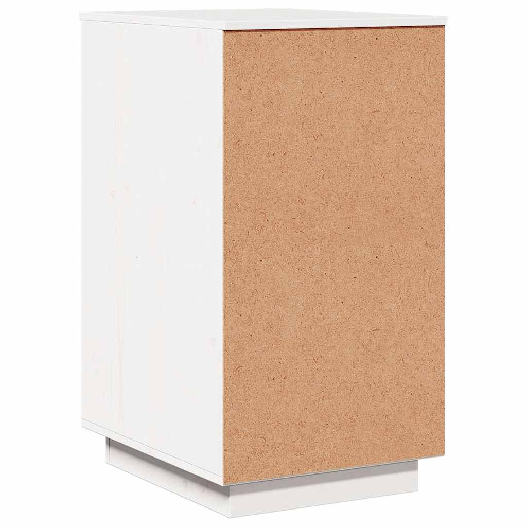 Desk Cabinet White 40x50x75 cm Solid Wood Pine