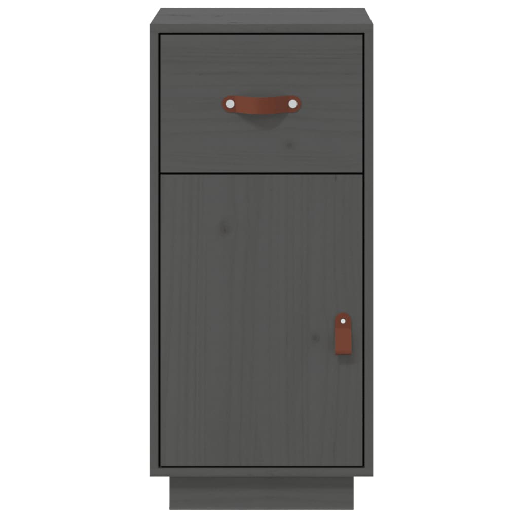 Sideboard Grey 34x40x75 cm Solid Wood Pine