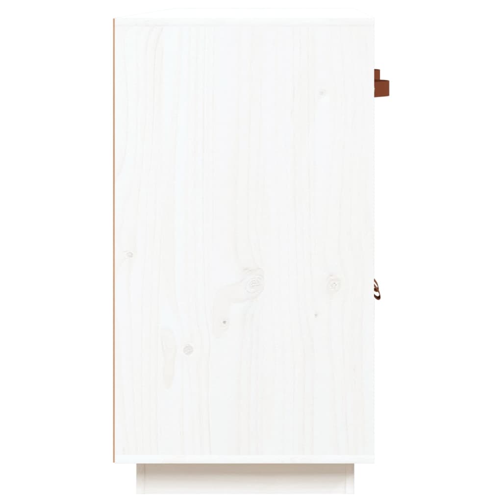 vidaXL Sideboard White 98.5x40x75 cm Solid Wood Pine