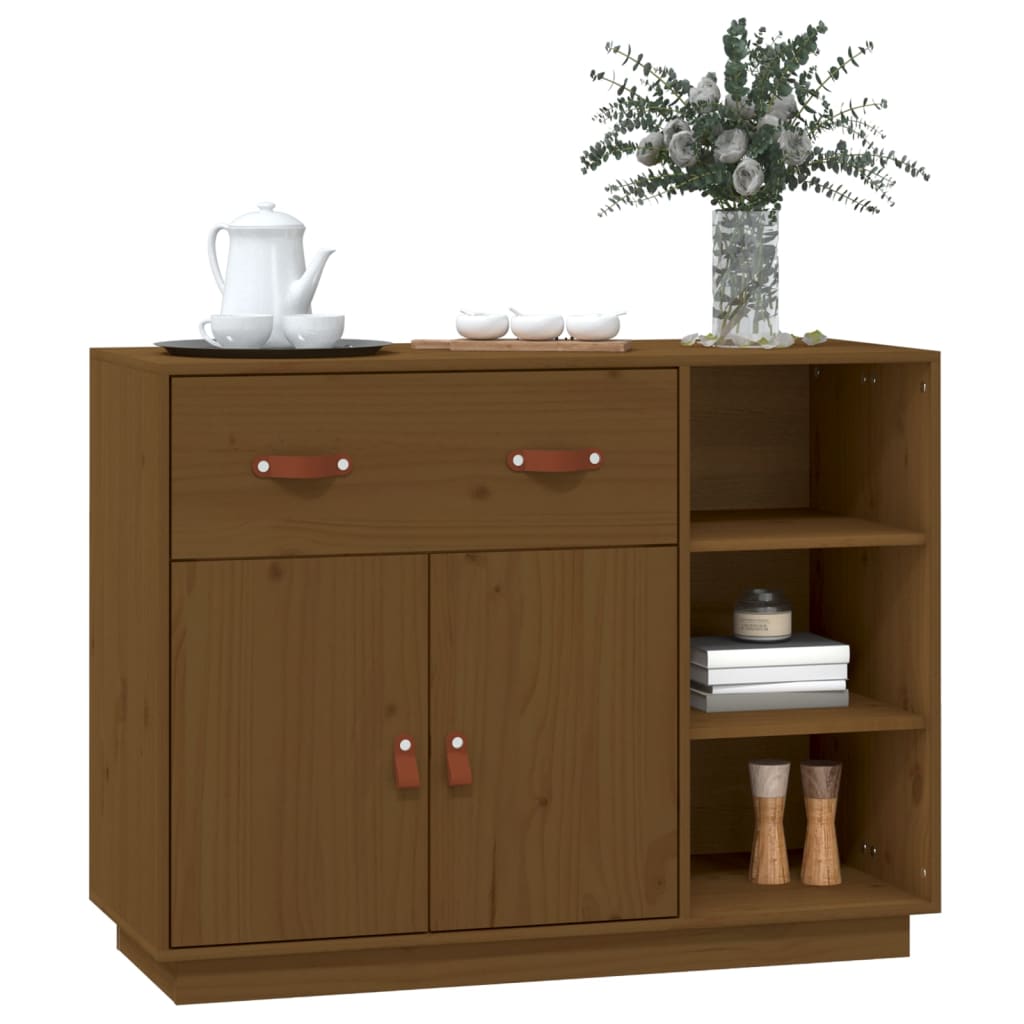Sideboard Honey Brown 98,5x40x75 cm Solid Wood Pine