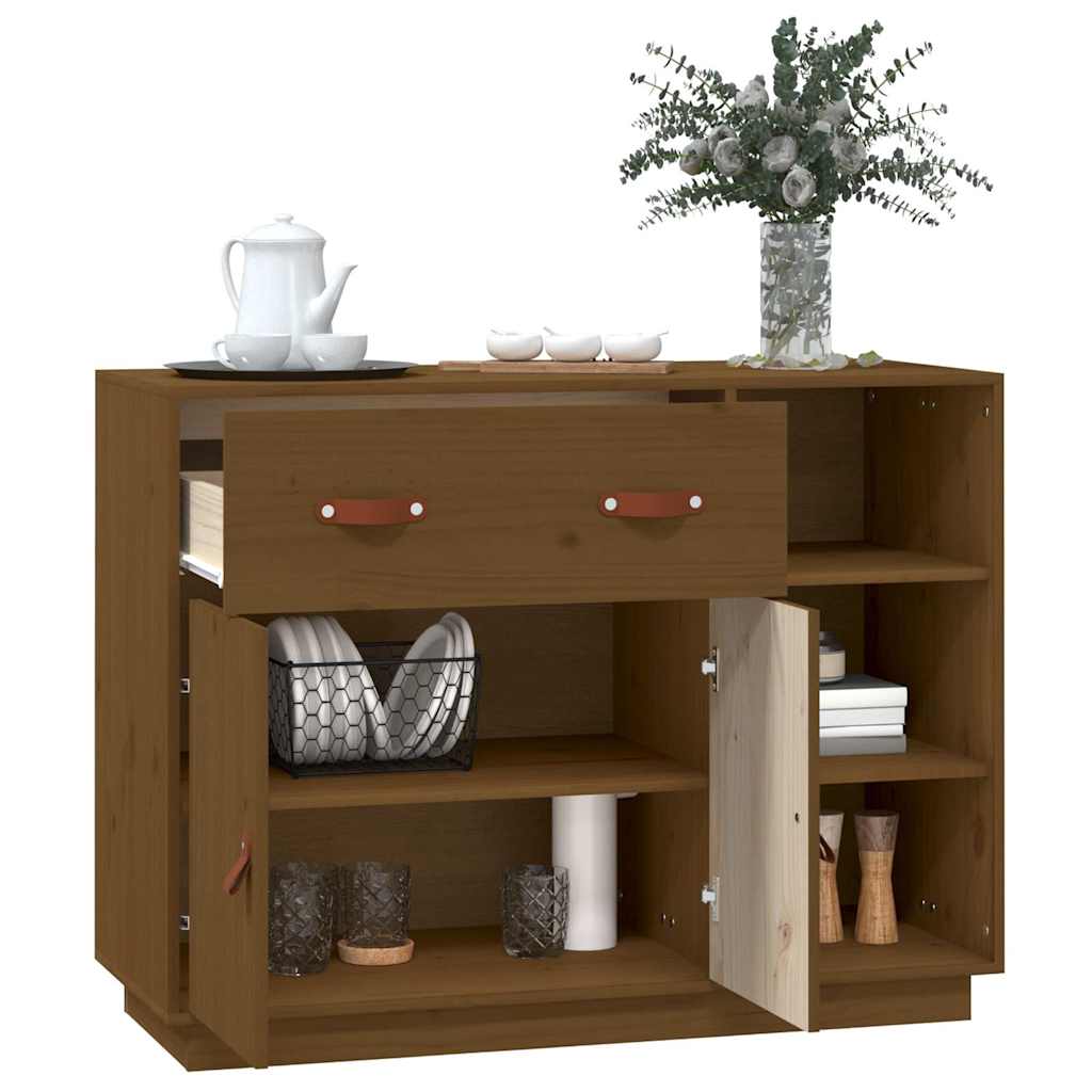 Sideboard Honey Brown 98,5x40x75 cm Solid Wood Pine