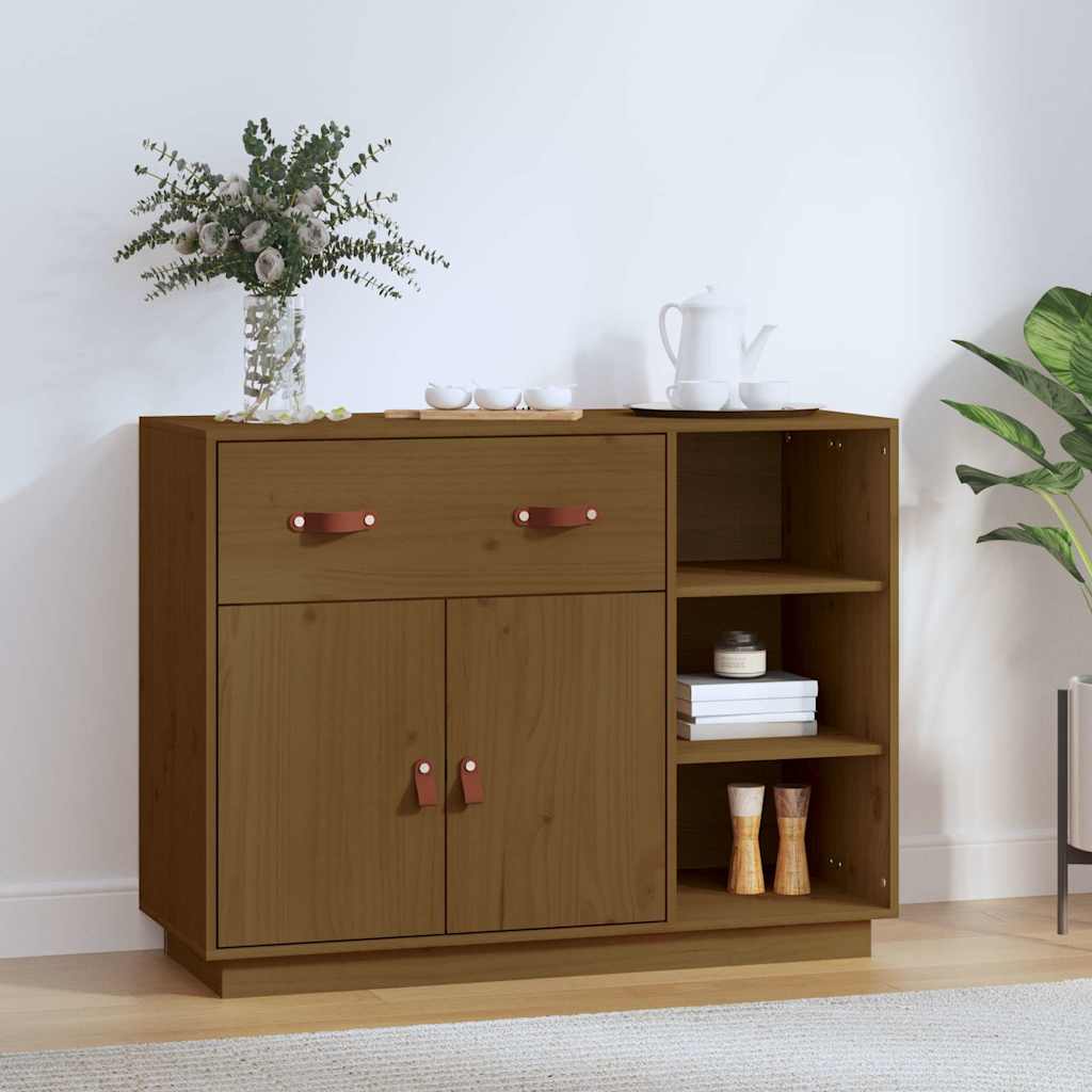 Sideboard Honey Brown 98,5x40x75 cm Solid Wood Pine
