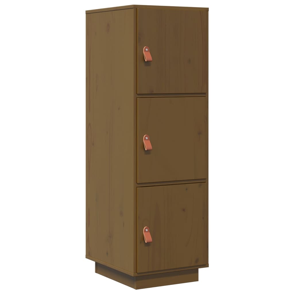 Highboard Honey Brown 34x40x108,5 cm massief grenenhout