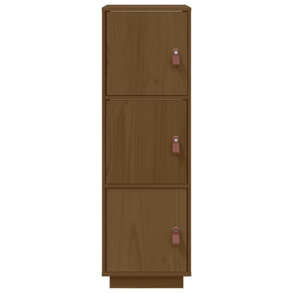 Highboard Honey Brown 34x40x108,5 cm massief grenenhout