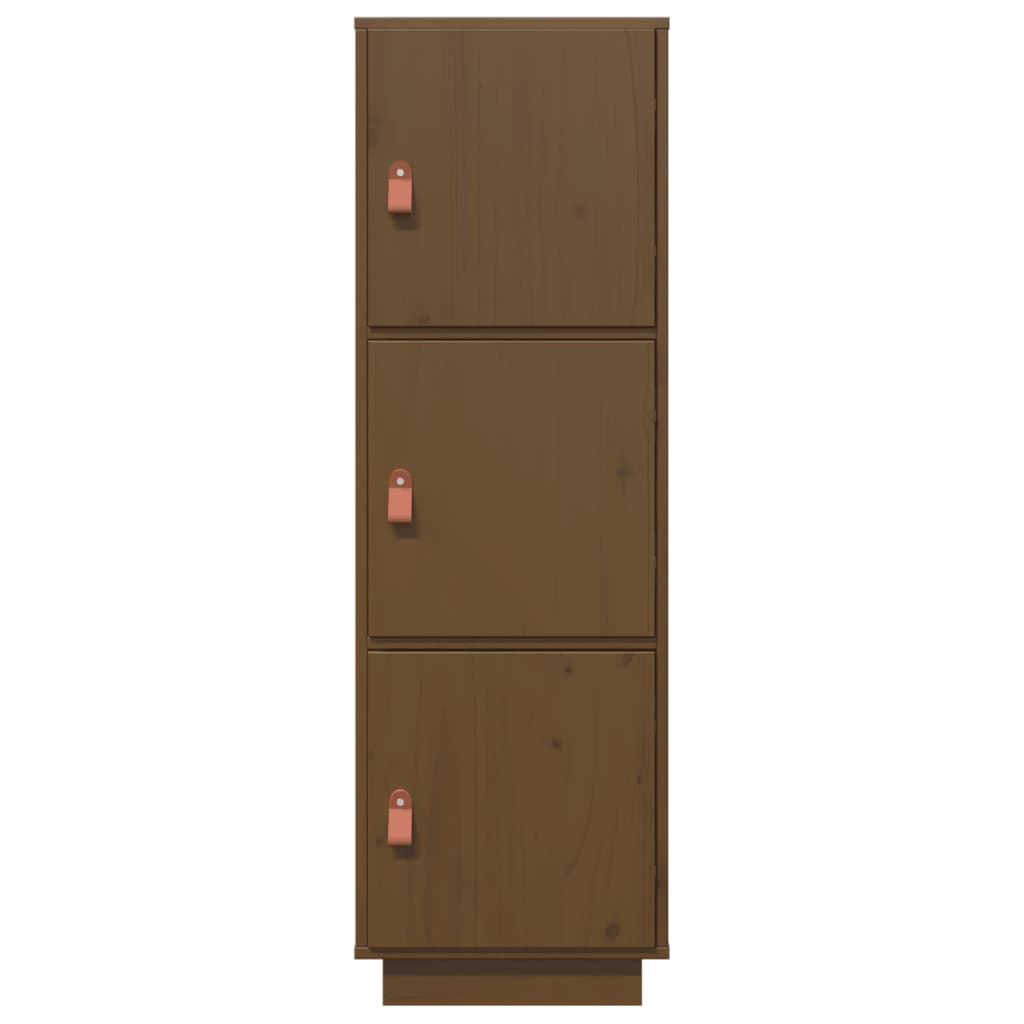 Highboard Honey Brown 34x40x108,5 cm massief grenenhout