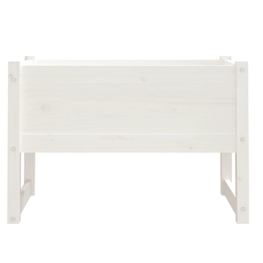 vidaXL Planter White 78x40x52 cm Solid Wood Pine