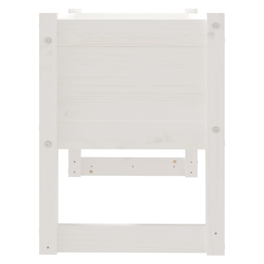 vidaXL Planter White 78x40x52 cm Solid Wood Pine