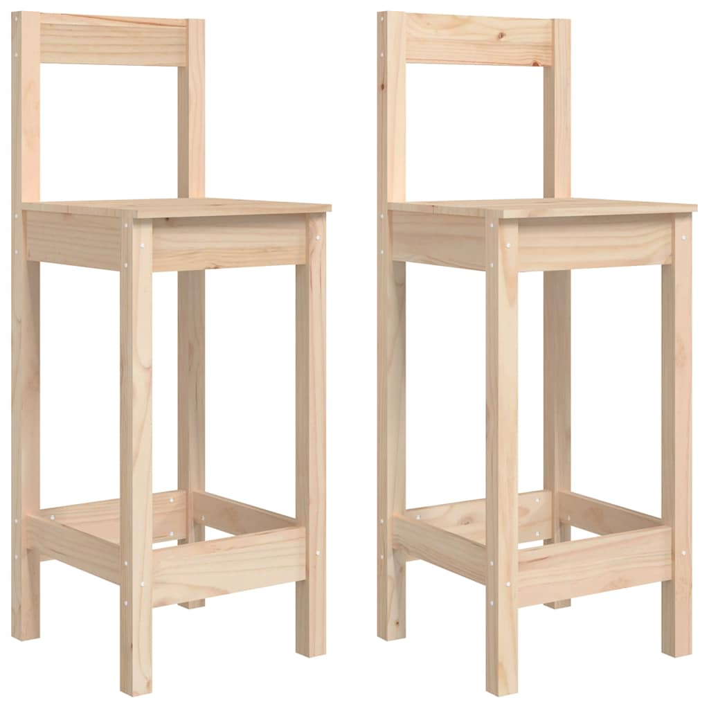 Bar Chairs 2 pcs 40x41,5x112 cm Solid Wood Pine