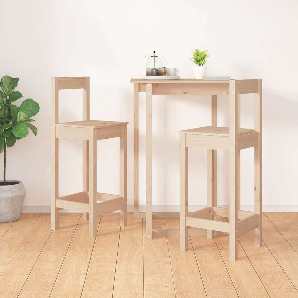 Bar Chairs 2 pcs 40x41,5x112 cm Solid Wood Pine