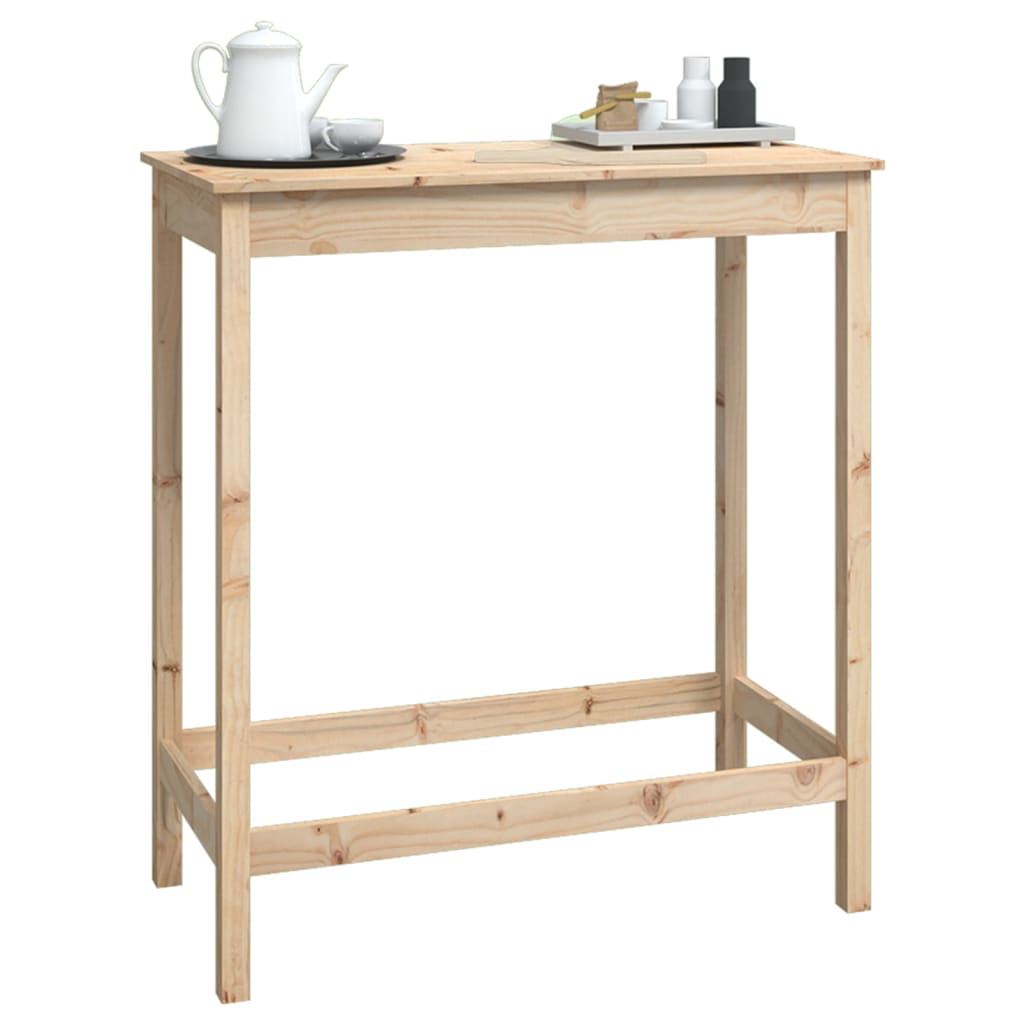 vidaXL Bar Table 100x50x110 cm Solid Wood Pine