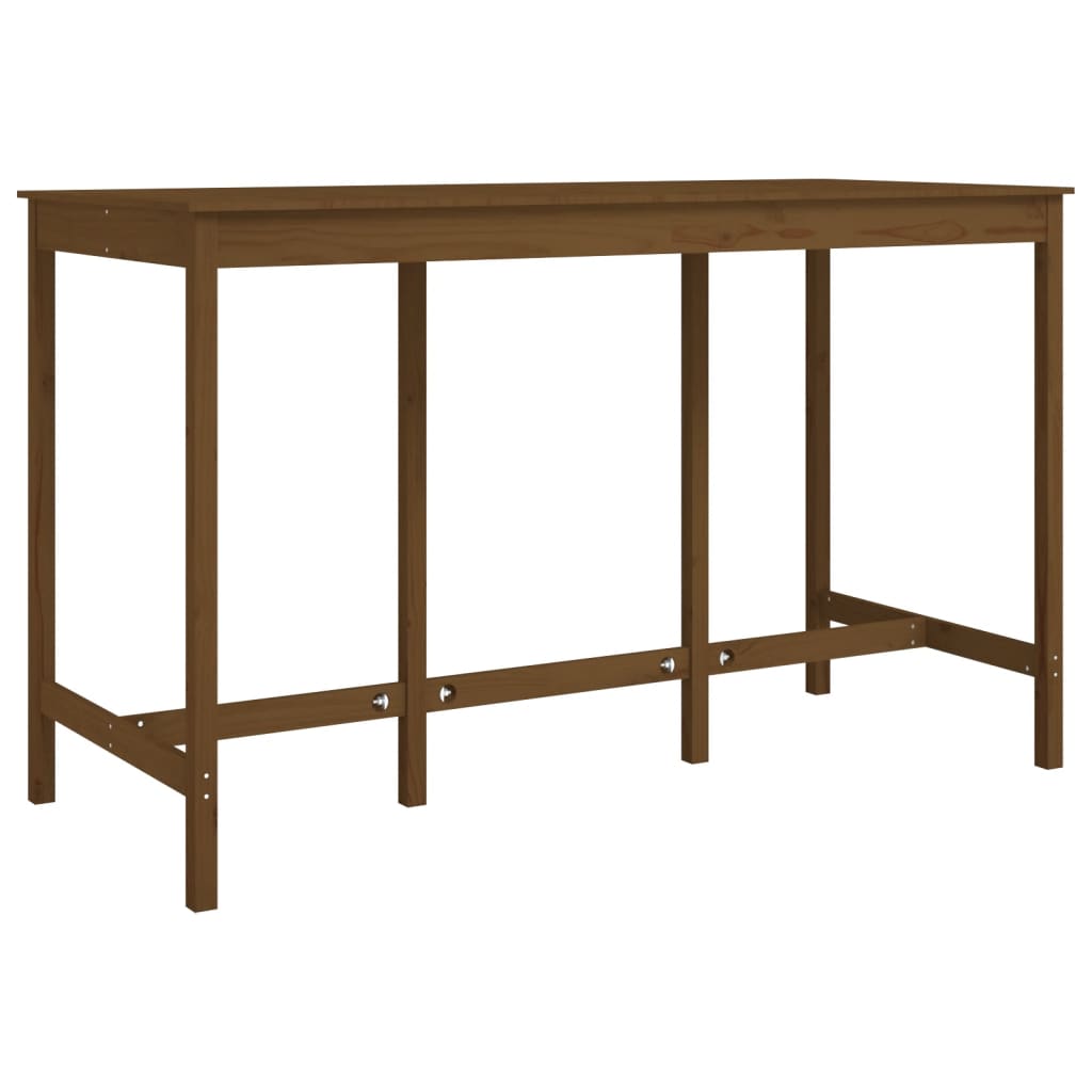 vidaXL Bar Table Honey Brown 180x80x110 cm Solid Wood Pine